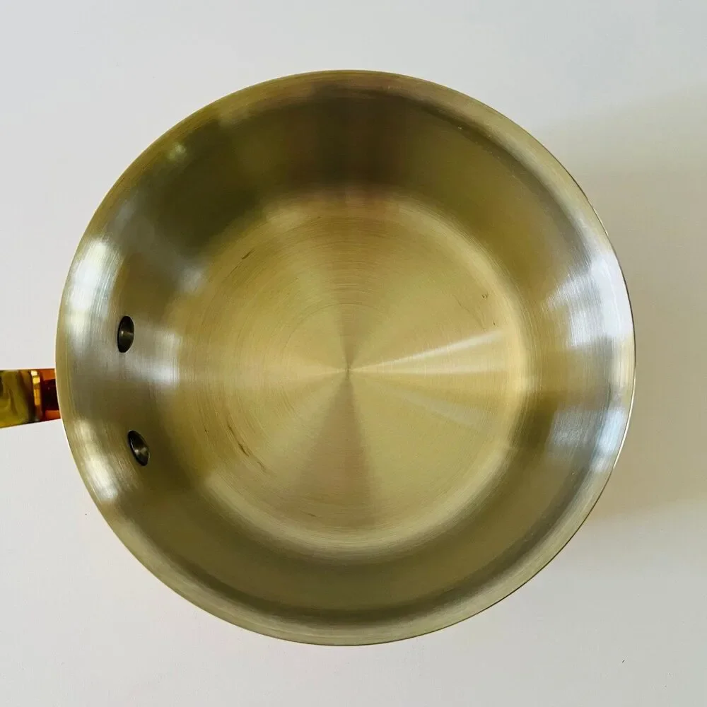 MAUVIEL 1.9QT M Triply Copper Sauce Pan with Glass Lid